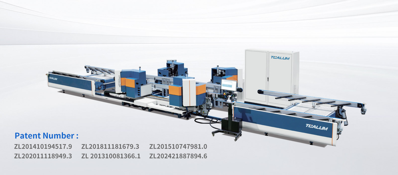 LM₄XSA-CNC-140x2200x3000Fully Servo CNC Four-Head Corner Crimping Production Line