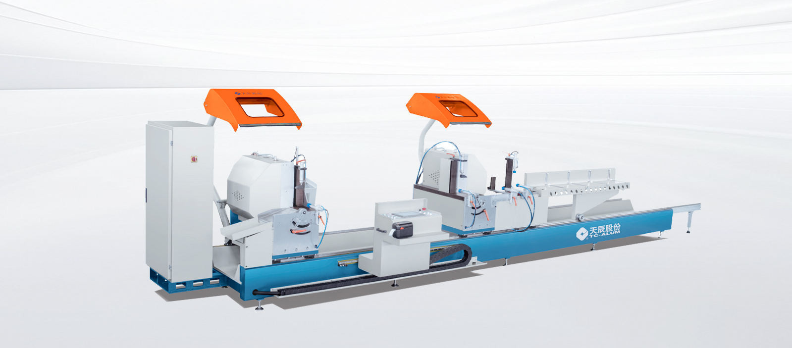 LJB₂A-CNC-550x5000CNC Double Head Cutting Saw for Aluminum Profile 